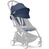 Stokke Rivestimento Colorato 6+ YOYO³ per Passeggino, Blu Air France | Seduta imbottita e capottina estensibile con finestrella, tasca posteriore con zip. Richiede il telaio YOYO³.