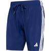 adidas Uomo 3 Stripes Swim 8 inch Swimwear, Dark Blue/White, S