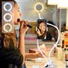 AGM Luce con Pinza, Luce ad Anello per selfie con Supporto a Collo Di cigno da 24e Supporto per Cellulare, Luce per il Trucco, Supporto per Telefono con Streaming Live per Social Media Telelavoro