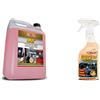 Ma-Fra, Split, Detergente Multiuso Specifico Per Vetri, Cristalli, Schermi LCD, Non Lascia Aloni, Senza Ammoniaca, Tanica da 4500 ml & Trattamento 3in1 Plastiche, Pulisce
