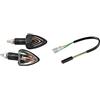 Lampa 90066 Focal, indicatori di direzione 21W Carbon & 91600 Connettori per indicatori di direzione, 2 pz Honda