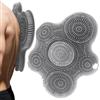 Generico Shower Foot Scrubber, Large Size - Hands Free Silicone Brush Mat Cleans Exfoliates Massages Without Bending Relieves Tired Feet Non Slip Suction Cups Pack