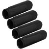 OATIPHO Coprimaniglia Impugnatura Antiscivolo e Ergonomica 4 Pezzi per Sedia a Rotelle in Pvc Nero Installazione Facile per Carrello e Uso Quotidiano