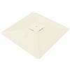 YNJJKA Telo di Ricambio per Ombrellone Rettangolare/Quadrato Copertura 4/6/8 Stecche Baldacchino di Ricambio impermeabile per Terrazzo Esterno(Soft White,Square 2.7x2.7m)