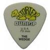 Jim Dunlop Plettri Jim Dunlop, modello Tortex The Wedge Yellow, 0,73 mm, 12 pezzi