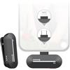 Moman Microfono Wireless iPhone, CP1(A) 2,4 GHz Microphone con Interfaccia Lightning per iPhones, iPad per YouTube, Live Stream, Vlog, Intervista, Microfono-Lavalier-Wireless-iPad-iPhone 14/13/12/11