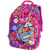 Tinta Unita Cartoonia Zaino Dream Cross System Girl Power 28L con 5 Patch Intercambiabili