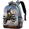 KUEhhhr Zaino da scuola per motocross, zaino da viaggio, per lavoro, lavoro, 29,4 x 20 x 40 cm, 10, Taglia unica
