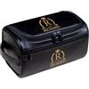 Aiebill Kit Dopp in pelle da uomo, borsa da toilette personalizzata con incisione personalizzata, regalo per marito, papà, fidanzato, matrimonio, compleanno, anniversario, Nero , Misura unica, Beauty case