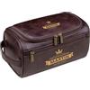 Aiebill Kit Dopp in pelle monogrammata per uomo, borsa da barba personalizzata, astuccio da viaggio personalizzato per testimoni dello sposo, fidanzato, papà, nonno, compleanno, Natale, festa del papà, Caff