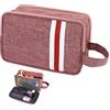 AiQInu Beauty Case da Viaggio, Borsa da Toilette da Viaggio per Donna Uomo,Impermeabile Beauty Case per Organizzare Oggetti Personali Accessori (Rosa)