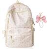 BACH AND BOUJEE zaino donna con fiocchi fiori rosa leggero tempo libero scuola ragazze