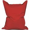Lumaland - Enorme pouf Luxury, XXL, 380 litri, 140 x 180 cm, per interni ed esterni, Rot, Indoor & Outdoor XXL - 140 x 180 cm