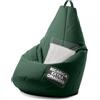 Avalon - Puff Poltrona Sacco Pera Deluxe Grande Sfoderabile, Pouf Sacco di Qualità Sartoriale, Bean Bag per Sedersi Ergonomico, Tessuto Antistrappo Impermeabile, Made in Italy(70x130cm-Verdone)