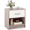 GIANTEX Comodino con Cassetto, Comodino Moderno con Cassetto Scorrevole, Ripiano Aperto, Pattini Antiscivolo, 38,5 x 28 x 40,5 cm, 7 Colori