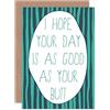 Wee Blue Coo CARD BIRTHDAY CELEBRATION HAPPY CHEEKY BUTT GAG PRESENT GIFT