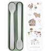 Mepal - set di 2 cucchiai per bambini - cucchiaio bambino - cucchiaio lungo - lavabile in lavapiatti - Little Farm