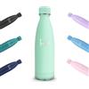 Mulbijeo Borraccia Termica 500ML, Senza BPA, Borraccia, Acciaio Inossidabile 18/8, Bottiglia Termica A Prova di Perdite, Bottiglia Acciaio Inox per Scuola, Ufficio e Attività All'aperto, Blu Verde