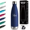 JAPORIA Borraccia Termica 500ml, Bottiglia Acqua Riutilizzabile in Acciaio Inox, Senza BPA, Doppia Parete Isolata, a Prova di Perdite, Bottiglia Termica per Bambini, Scuola, Ufficio, Viaggi, Sport, Campeggio