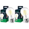 V-TAC Lampadina LED a Filamento con Attacco E27 6W (Equivalenti a 45W) A60-600 Lumen - Lampadine LED Massima Efficienza e Risparmio Energetico - 3000K Luce Bianca Calda, VT-1887 (Confezione da 2)