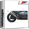 ZARD RACING SCARICO COMPLETO CONICAL ACCIAIO YAMAHA T-MAX 530 2012 12 2013 13