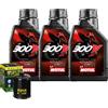 Motul Kit Tagliando Olio Motul 300V 15W50 Per Honda VT1100 T Shadow Ace Tour 1998>2002