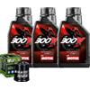 Motul Tagliando Olio Motul 300V 15W50 Per Aprilia 300 Sport City Cube Street�2008>2014
