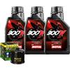 Motul Kit Tagliando Olio Motul 300V 15W50 + Filtro Per Arctic Cat ATV 500 1998>2004