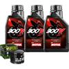Motul Kit Tagliando Olio Motul 300V 15W50 + Filtro Per Moto Guzzi 1000 V1000 1978>1985