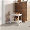 NOBILI Carrello portaoggetti 40x37h cm bianco con 2 ripiani - Mayi