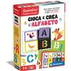 Clementoni Sapientino - Gioca e Crea l'Alfabeto, Gioco Educativo per Bambini 3-6 Anni, Stencil e Lettere Puzzle da Comporre per Imparare l'Alfabeto, Made in Italy, Lingua Italiana, 16726
