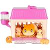 Little Live Pets Mama Surprise Mini criceto giocattolo, prenditi cura del tuo criceto nella loro conigliera per rivelare 2, 3 o 4 mini bambini