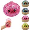 Wildarms Bao Squishy - Confezione da 2 giocattoli sensoriali morbidi Baozi con perline colorate, tonalità casuali