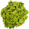 Q-Bricks Set di mattoncini classici | 300 pezzi di mattoni base in 5 forme | Colore: Verde Erba | Confezionato in una scatola riutilizzabile | 100% compatibile| Prodotta nell'UE