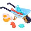 Parliky Giochi Spiaggia con Carriola Giocattoli Sabbia Pratici e Creativi per Materiale Leggero Accessori Colorati per Sviluppo Cognitivo e Cooperazione Colore Casuale
