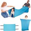 ODOXIA Tunnel sensoriale per bambini, tunnel da gioco a compressione in tessuto, blu, taglia media, promuove lo sviluppo delle abilità sensoriali e motorie nei bambini