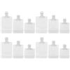 Housoutil Sacchetti per Cosmetici da Viaggio 12 Pezzi 30ml 50ml 100ml in Pet Pa Pe, Riutilizzabili e Facili da Trasportare per Prodotti la Cura della Pelle