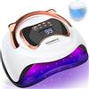 NCKIHRKK 180W Lampada UV LED Unghie, Professionale Fornetto Unghie Semipermanente per Manicure Display LED Automatico Sensore, Maniglia a Orecchio di Gatto, Lampada Led Unghie per Manicure/Pedicure