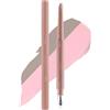Generisch Pennino per ombretto - doppia testa | Eye Highlighter - Professionale Silkworm Highlighter Pen - Impermeabile per trucco occhi festa viaggi palcoscenico costume beige chiaro glitter tubo da 2,5 g