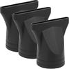 Housoutil Beccuccio Phon Diffusore per Asciugacapelli, Plastico Nero Riutilizzabile, 3 Pezzi, Leggero, per Salone di Parrucchiere