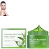 ZXSFDFNE Collagen Jelly Cream, Crema Viso Coreana con estratto di tè Verde, niacinamide e collagene idrolizzato liofilizzato, Crema Giorno e Notte al collagene per Tutti i Tipi di Pelle