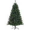 HOMCOM Albero di Natale Artificiale Ø110 x180 cm con 1000 Rami in Acciaio e Plastica Verde
