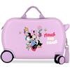 Disney Joumma Bags - Valigia per bambini realizzata in ABS, materiale rigido e leggero, ruote doppie, chiusura a combinazione laterale, motivo: Topolino Minnie e ro, Minnie e ro, Talla única