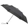 Impliva Mini max Parapluie de poche compact et léger pliant - Résistant au vent noir Ombrello pieghevole, 22 cm, 90 liters, Nero (Noir)