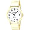 Ravel - Orologio da Donna al Quarzo per Tutti i Giorni con Minuteria Punteggiata - Analogico Quarzo - R0232.22.1 - Bracciale Espansore in Acciaio Inossidabile Color Oro