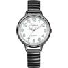 OIDEA Orologio da donna con cinturino elasticizzato: quadrante grande con numeri arabi trasparenti, cinturino elastico, analogico, al quarzo, facile da leggere, luminoso, casual, da lavoro, da donna,