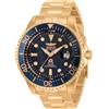 Invicta Pro Diver Orologio da Uomo in acciaio inossidabile con movimento Automatico - 47mm, Oro Rosa/Blu