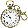 FUNGORGT Orologio da tasca minimalista ultra sottile vintage rotondo classico tascabile con fibbia chiave orologio da tasca