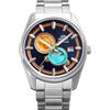 Orient Contemporary Stretto Day & Night - Orologio Da Polso Da Uomo Automatico E A Carica Manuale Meccanico Casual Bracciale E Cassa In Acciaio Inox Quadrante Blu - RA-AK0316L