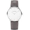 Paul Hewitt Orologio unisex Sailor Line White Sand (donna e uomo) - Orologio da polso uomo e donna (argentato) con quadrante bianco e cinturino grigio in pelle